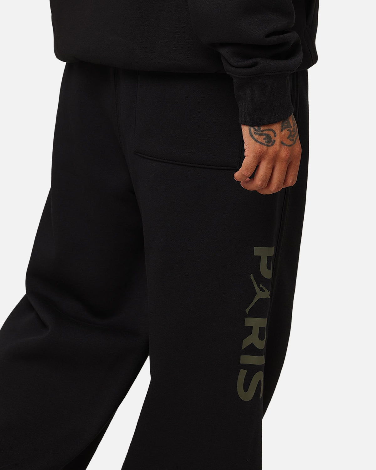 HOT Products Jordan X Paris Saint-Germain Harbour Fleece Pants Black/Cargo Khaki
