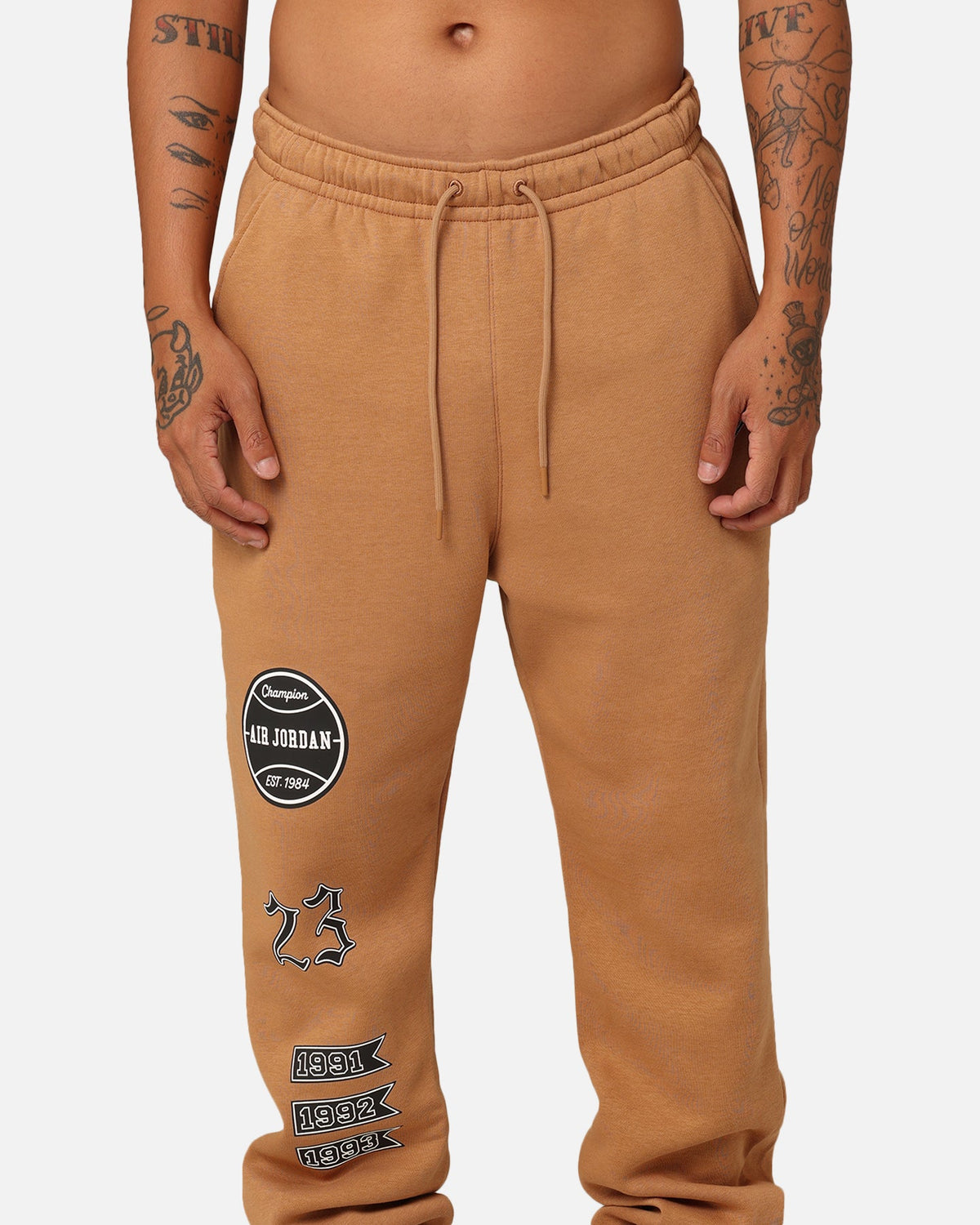 HOT Products Jordan Essentials Fleece Pants Dark Brown