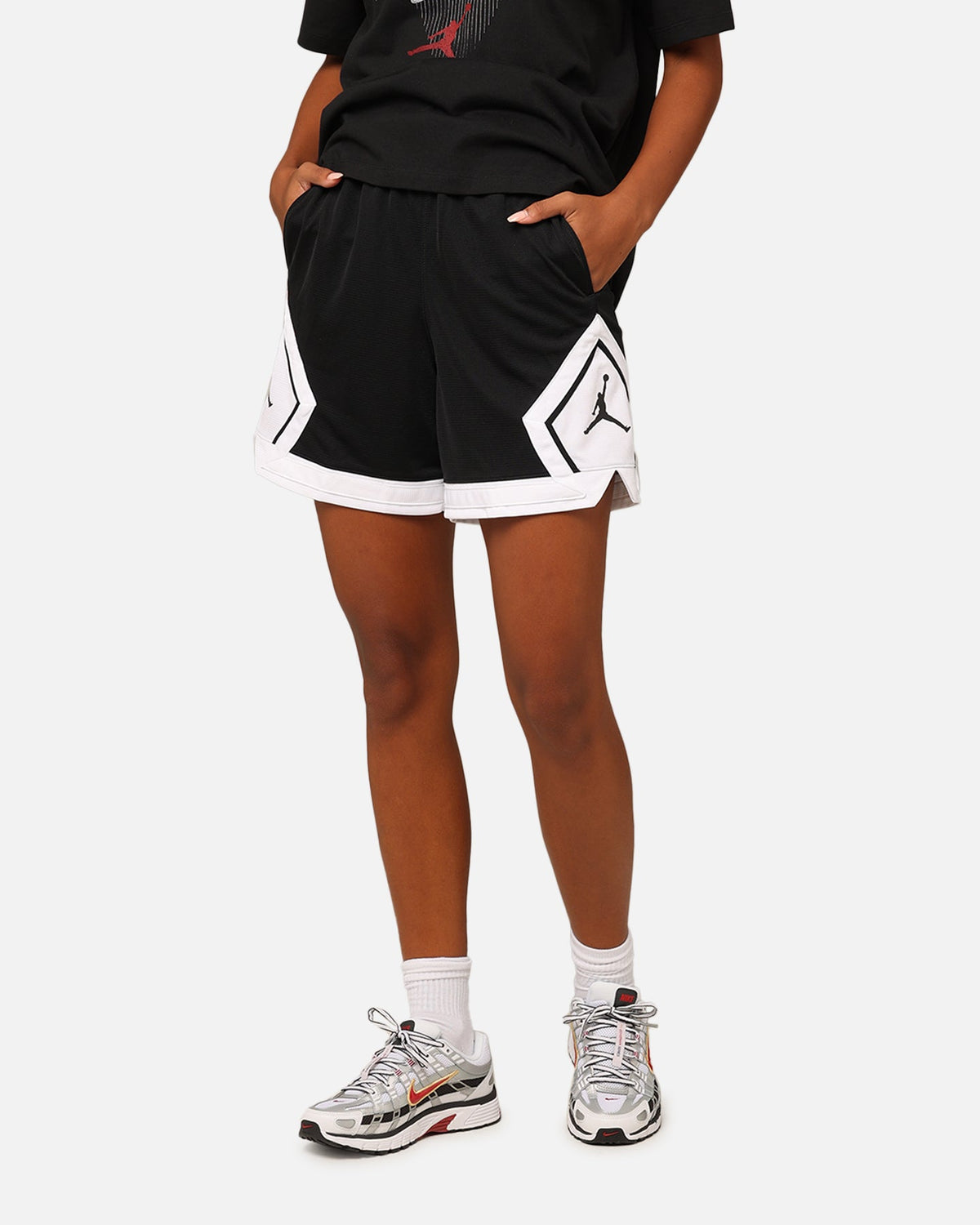 HOT Products Jordan Women's Sport Diamond Shorts Black/White