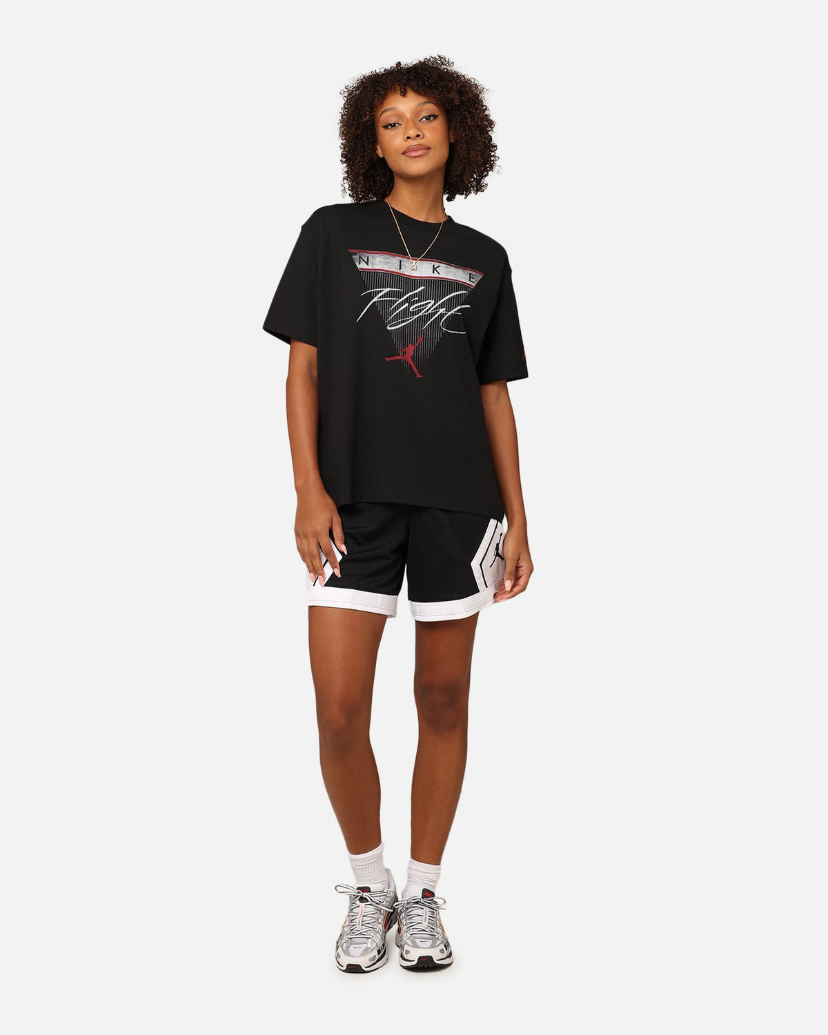 HOT Products Jordan Women's Sport Diamond Shorts Black/White
