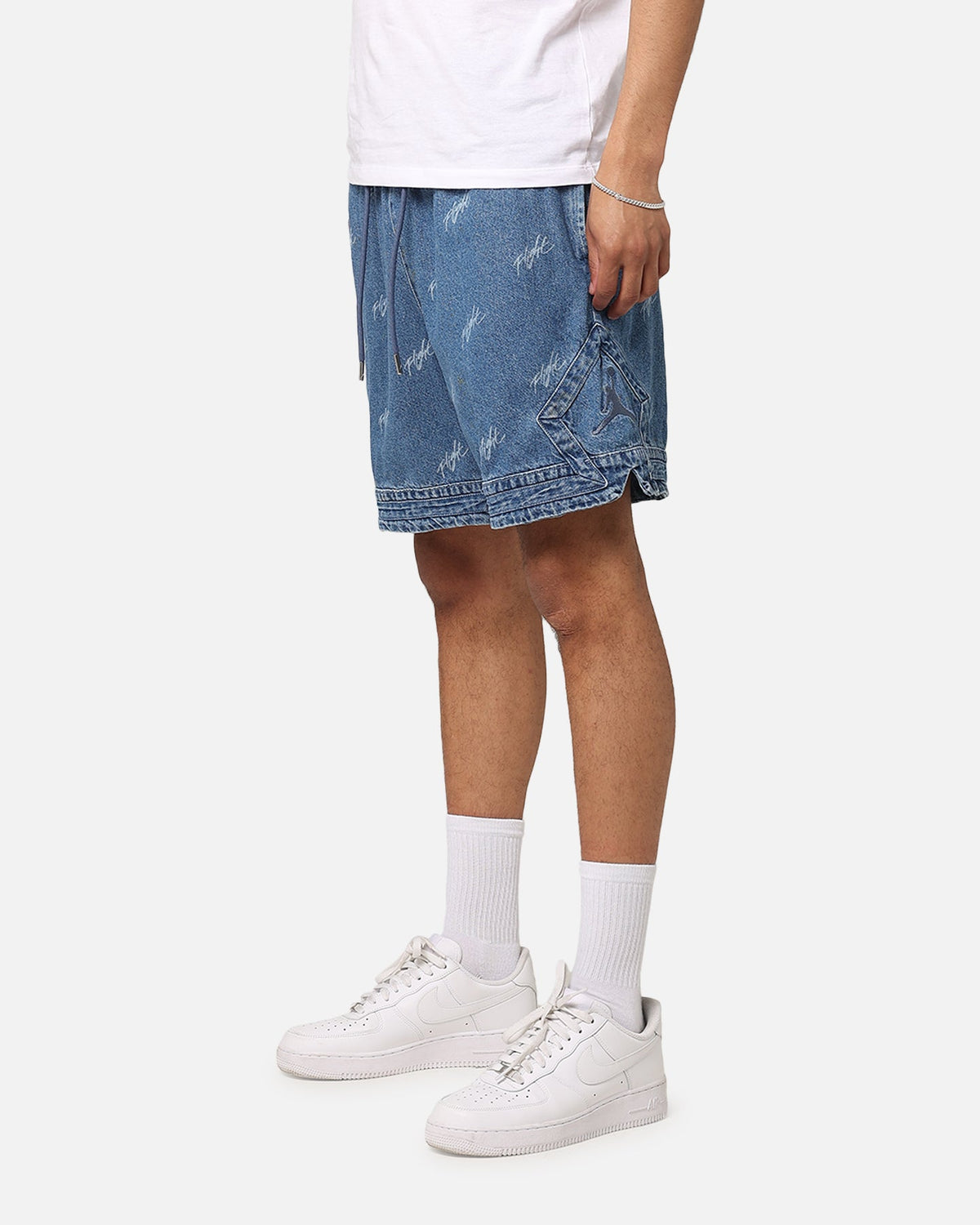 HOT Products Jordan Air Jordan Deni AOP Shorts Blue Grey