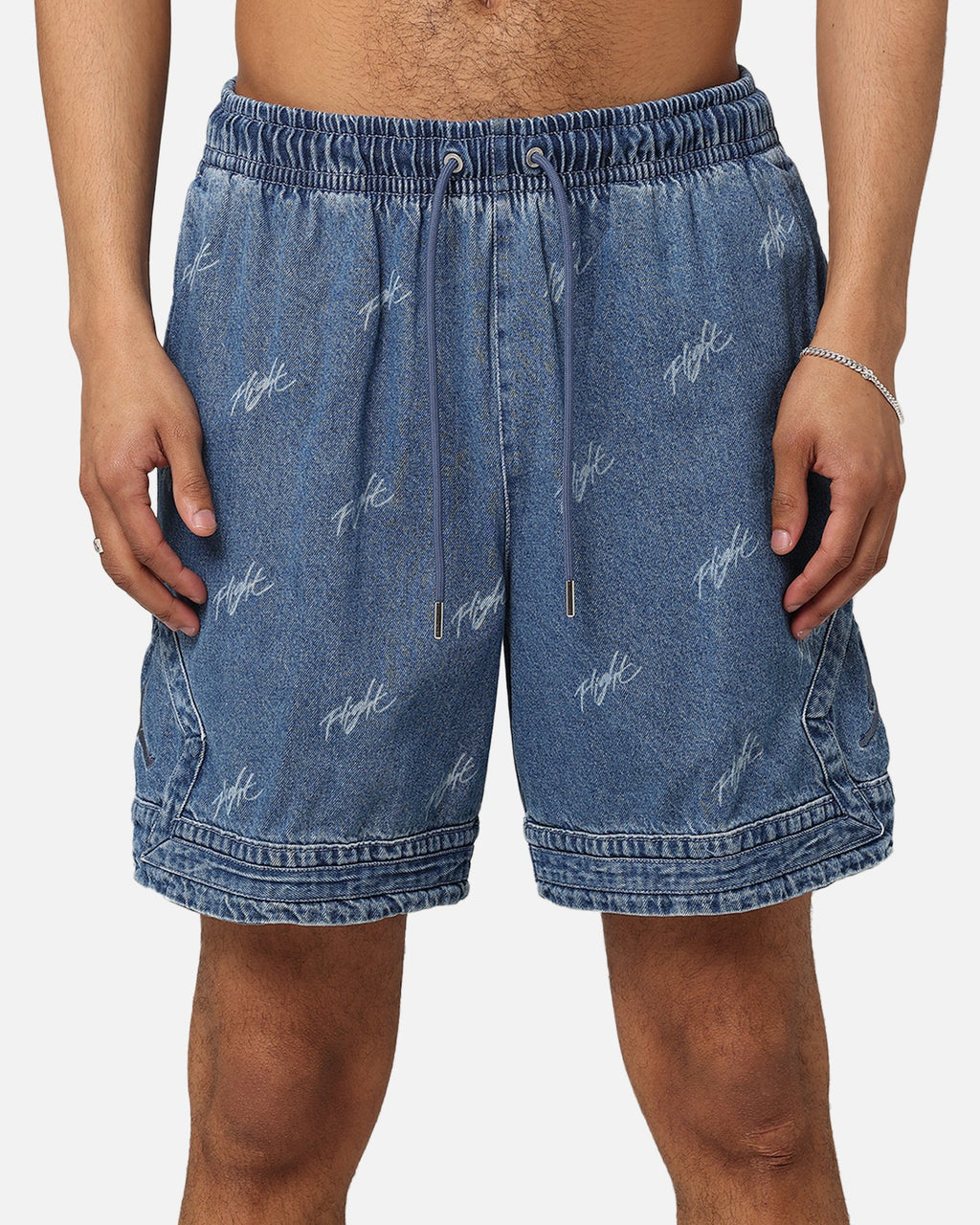 HOT Products Jordan Air Jordan Deni AOP Shorts Blue Grey