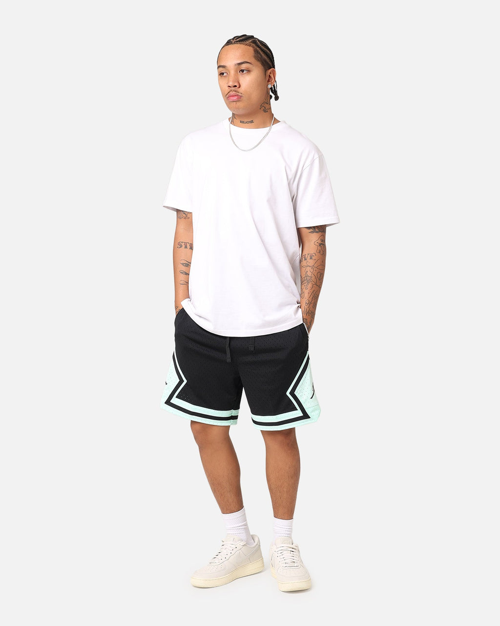 HOT Products Jordan Dri-FIT Sport Diamond Shorts Black/Mint