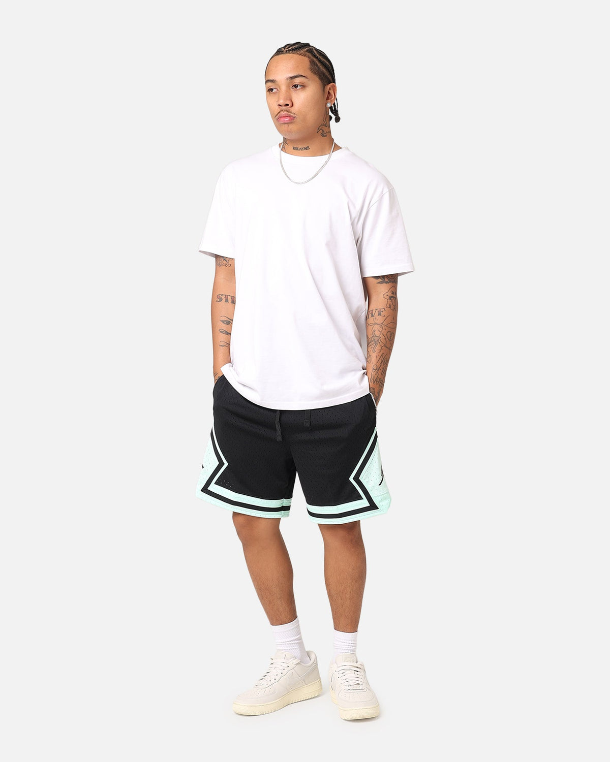 HOT Products Jordan Dri-FIT Sport Diamond Shorts Black/Mint
