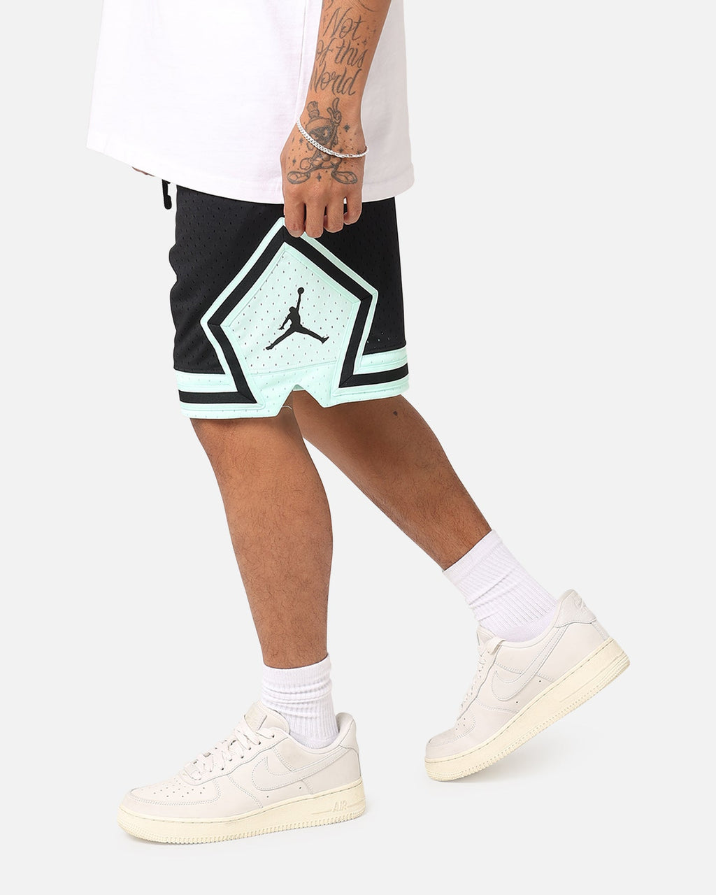 HOT Products Jordan Dri-FIT Sport Diamond Shorts Black/Mint