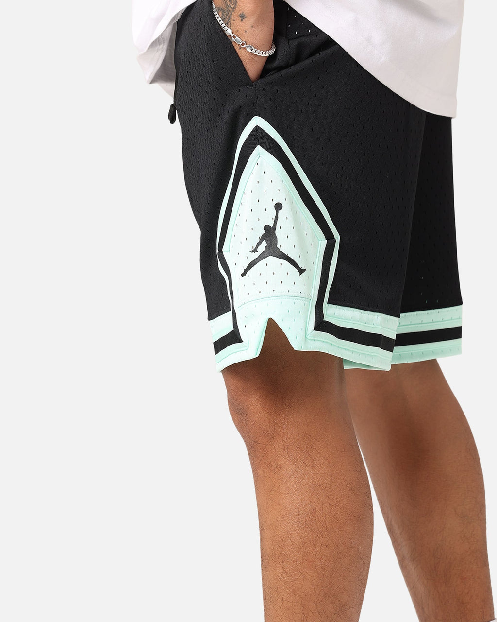 HOT Products Jordan Dri-FIT Sport Diamond Shorts Black/Mint