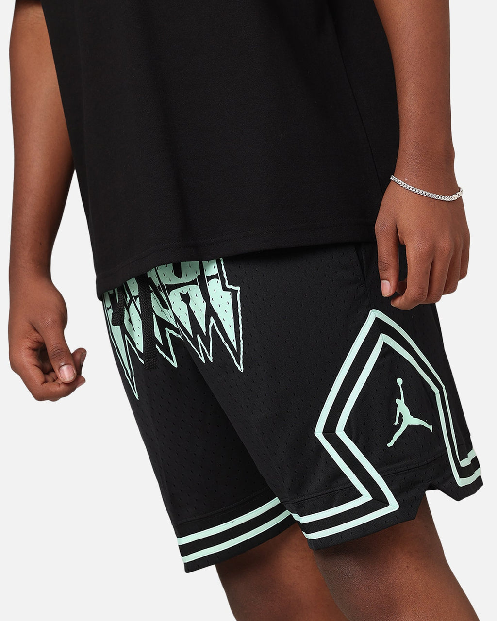HOT Products Jordan Dri-Fit Diamond Shorts Black/Mint