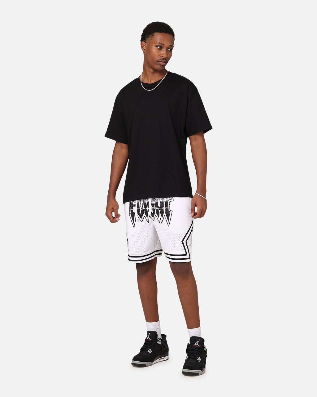 HOT Products Jordan Dri-Fit Diamond Shorts White/Black