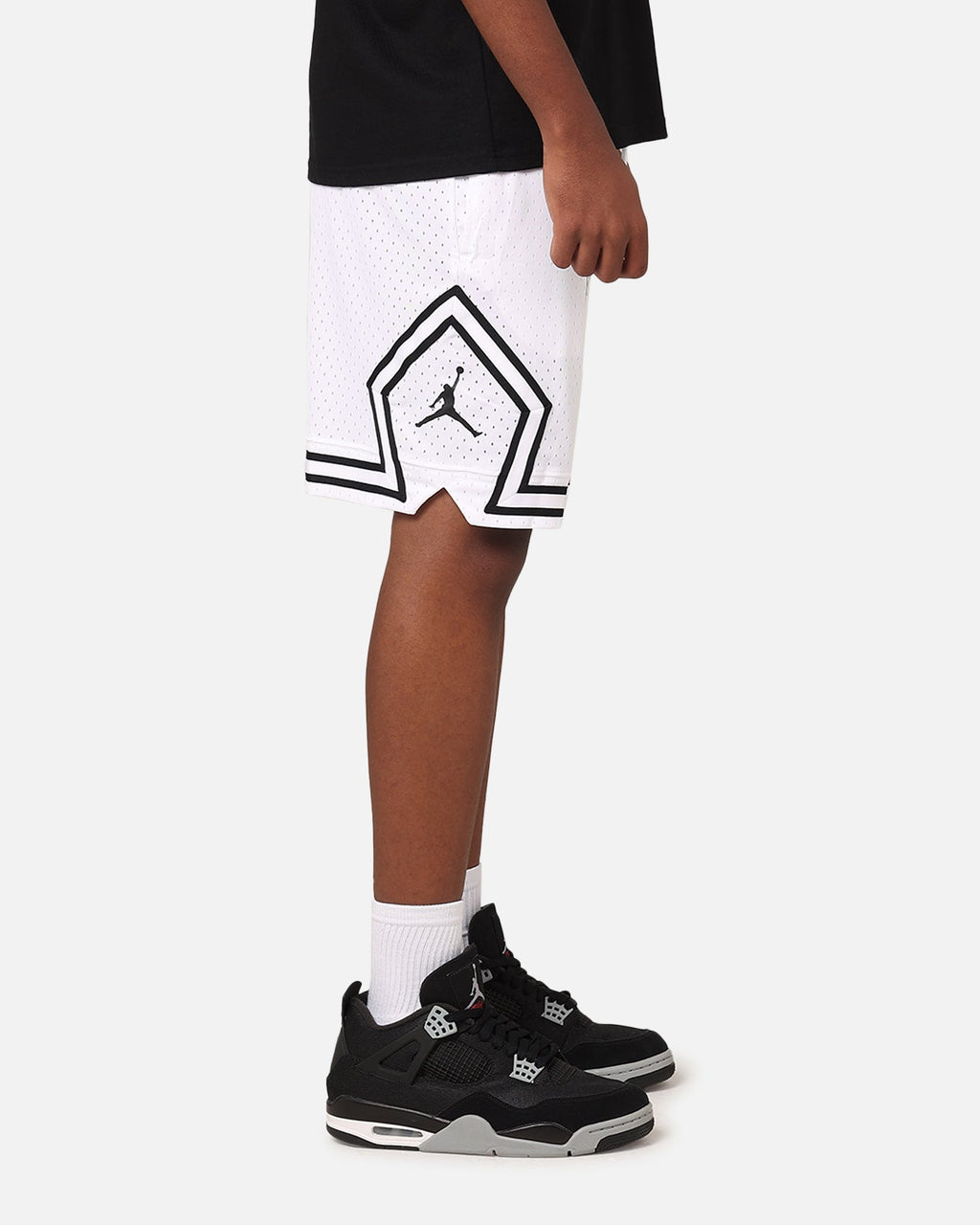 HOT Products Jordan Dri-Fit Diamond Shorts White/Black