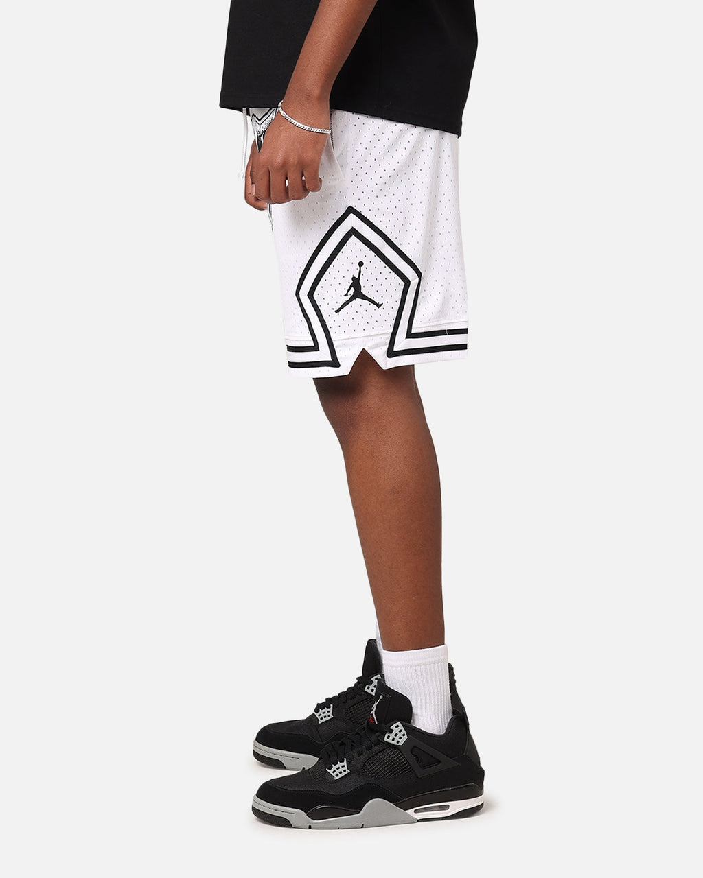 HOT Products Jordan Dri-Fit Diamond Shorts White/Black
