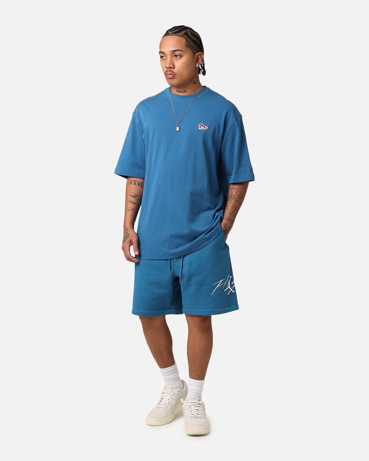 HOT Products Jordan Essential Brooklyn Fleece Harbour Shorts Industrial Blue