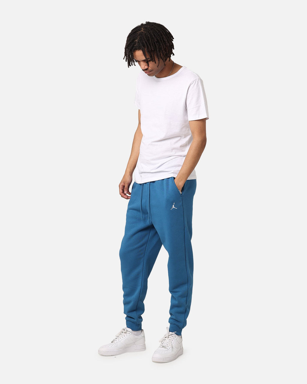 HOT Products Jordan Essentials Fleece Tracksuit Pants Industrial Blue