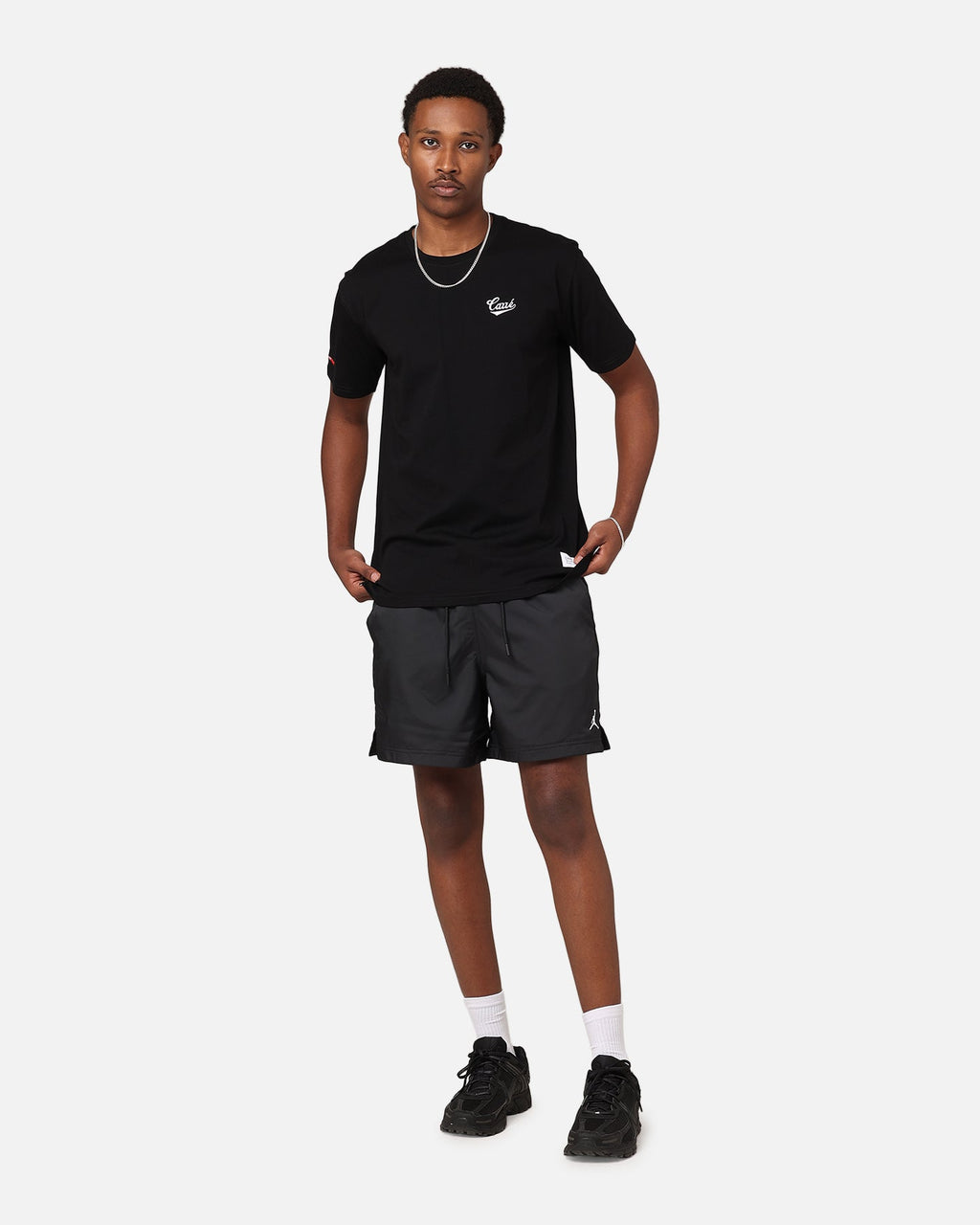 HOT Products Jordan Essential Poolside 5" Shorts Black/White