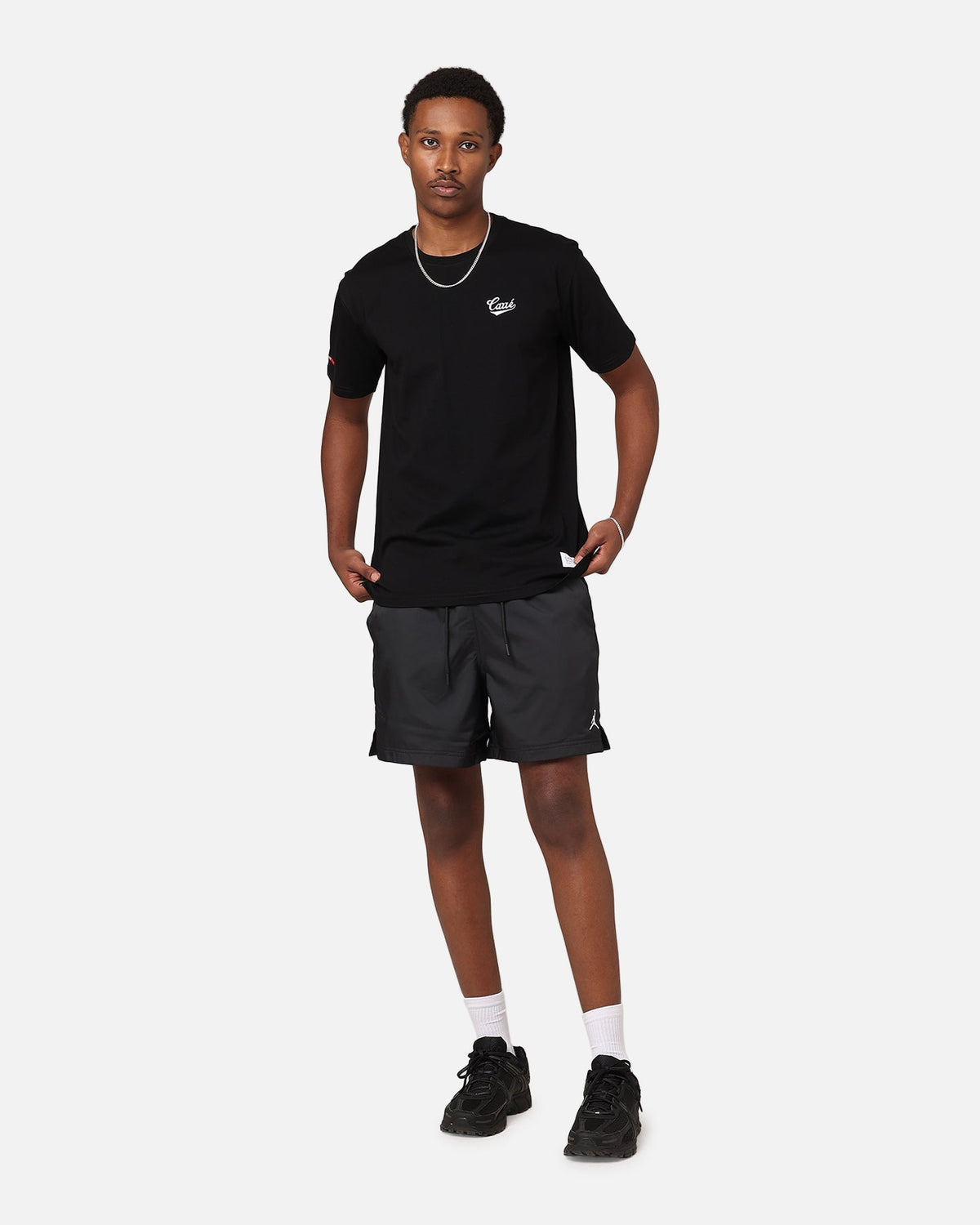 HOT Products Jordan Essential Poolside 5" Shorts Black/White