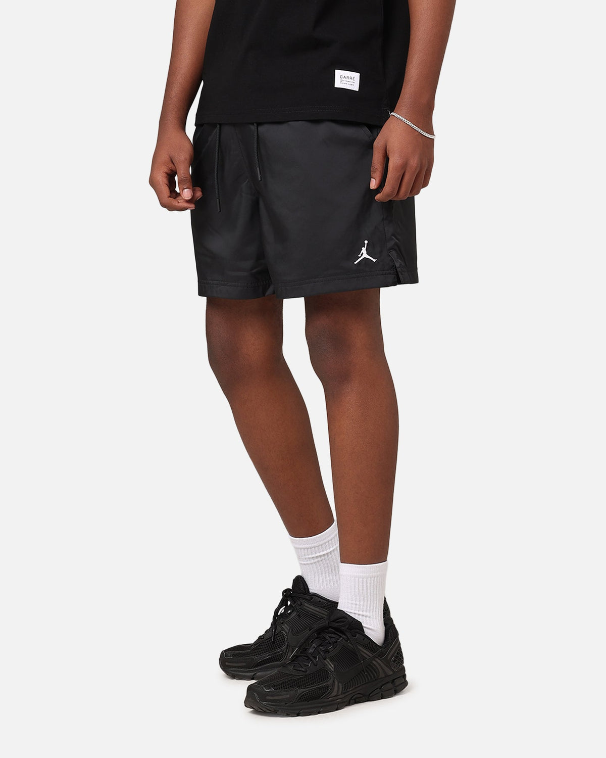 HOT Products Jordan Essential Poolside 5" Shorts Black/White