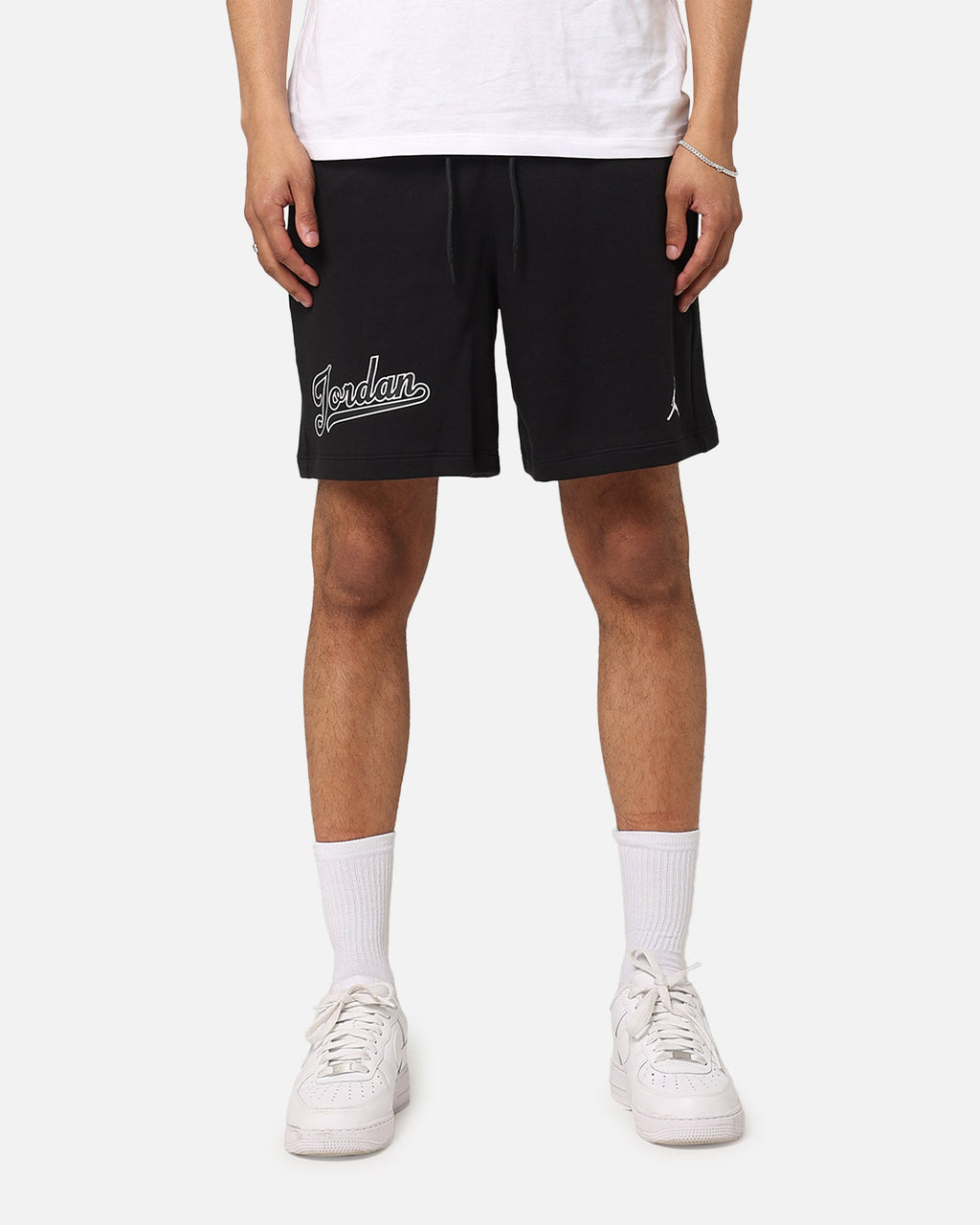 HOT Products Jordan Flight MVP Fleece Shorts Black/White