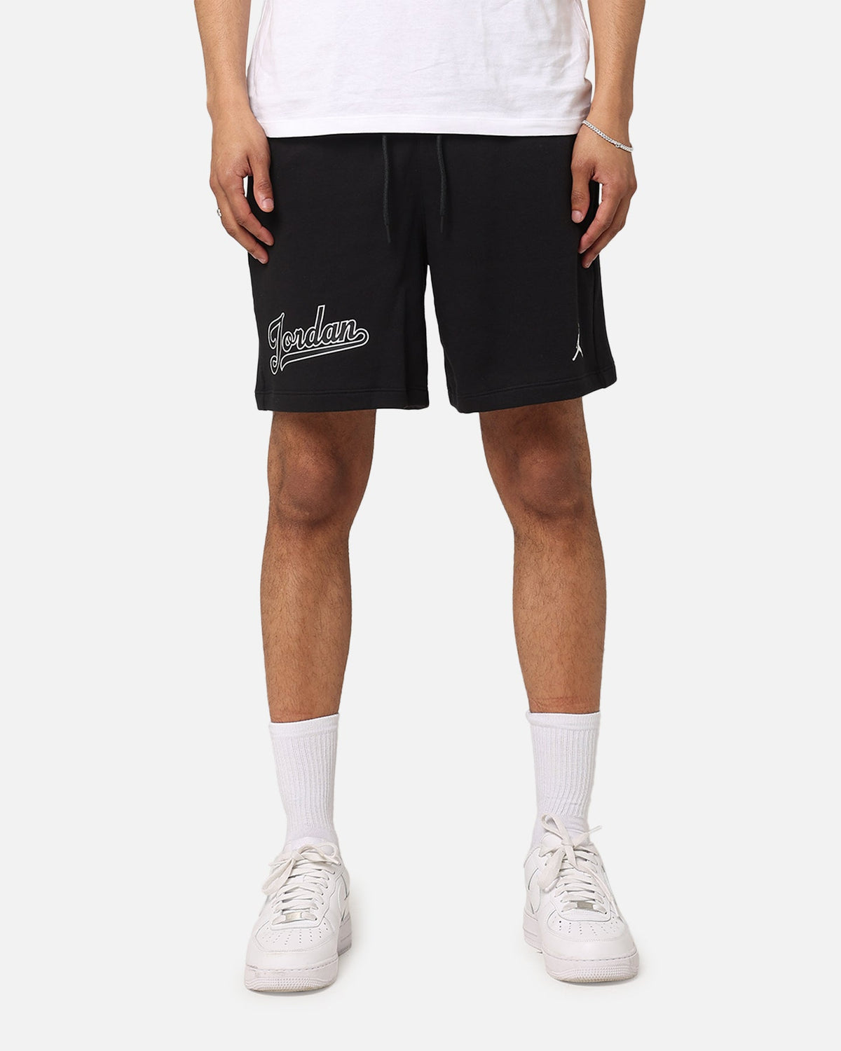 HOT Products Jordan Flight MVP Fleece Shorts Black/White
