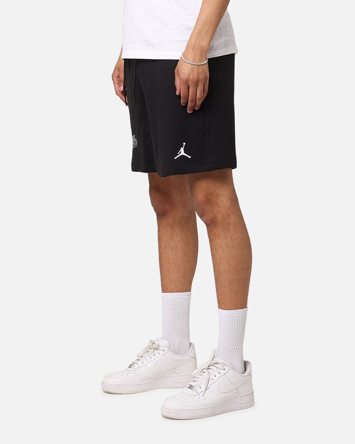 HOT Products Jordan Flight MVP Fleece Shorts Black/White