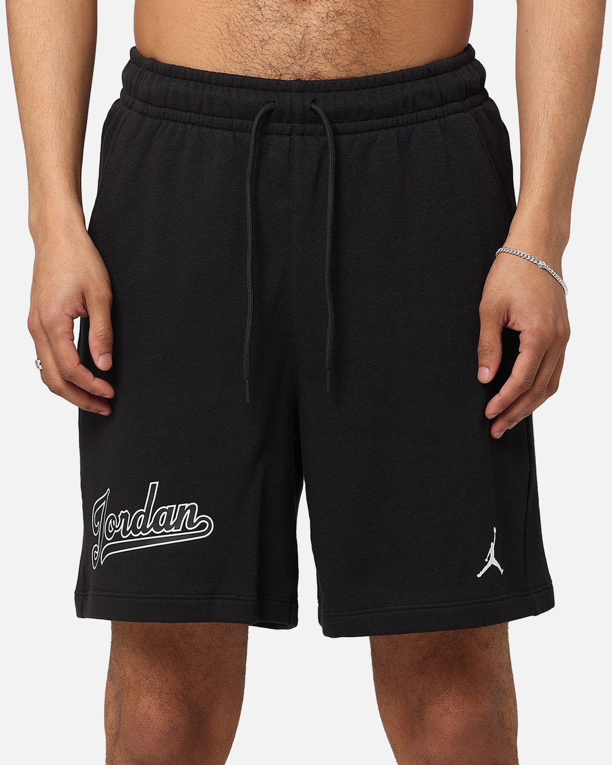 HOT Products Jordan Flight MVP Fleece Shorts Black/White