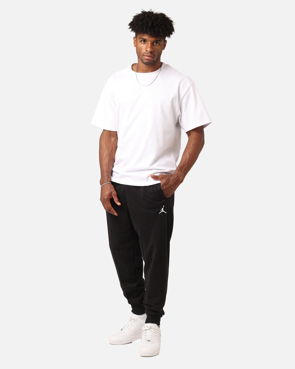 HOT Products Jordan Flight MVP Lightweight Fleece Pants Black/White