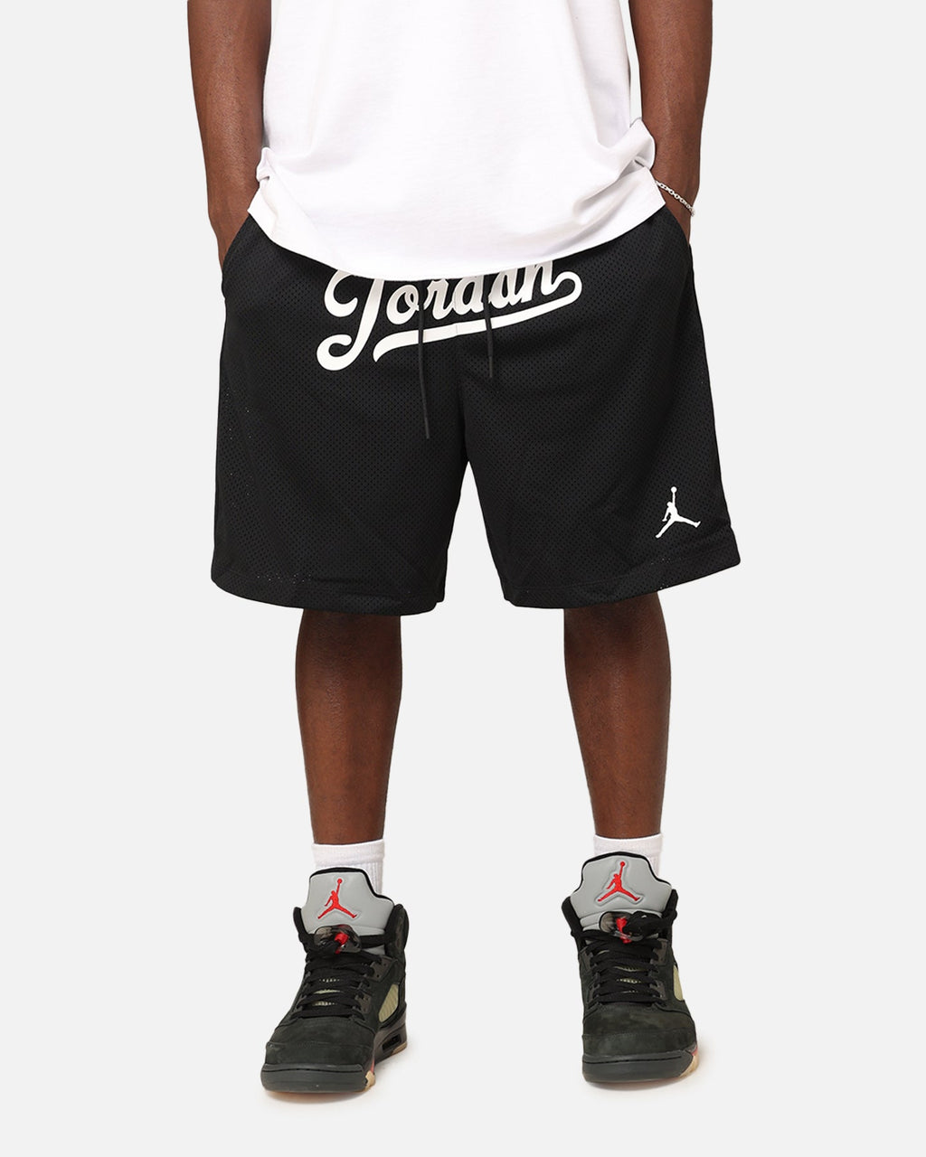 HOT Products Jordan Flight MVP Statement Mesh Shorts Black/White