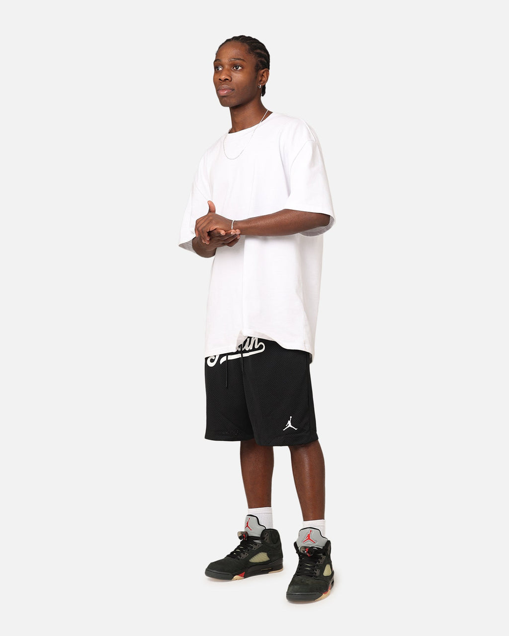 HOT Products Jordan Flight MVP Statement Mesh Shorts Black/White