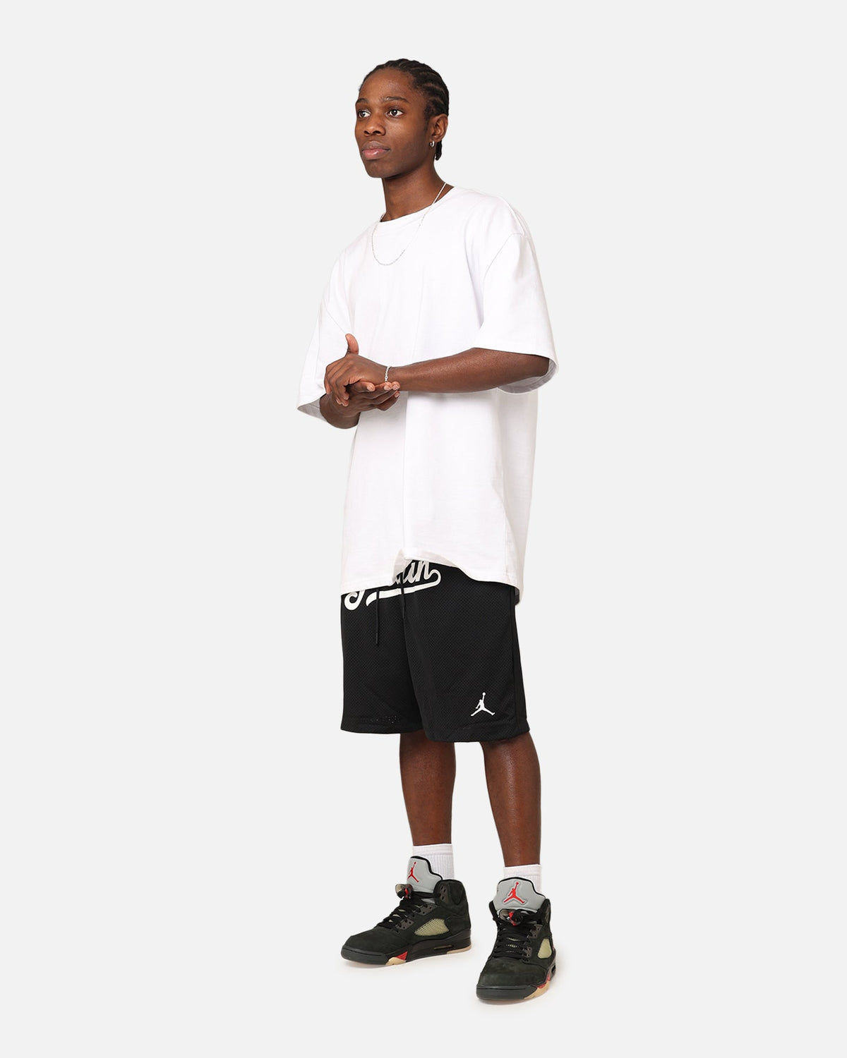 HOT Products Jordan Flight MVP Statement Mesh Shorts Black/White