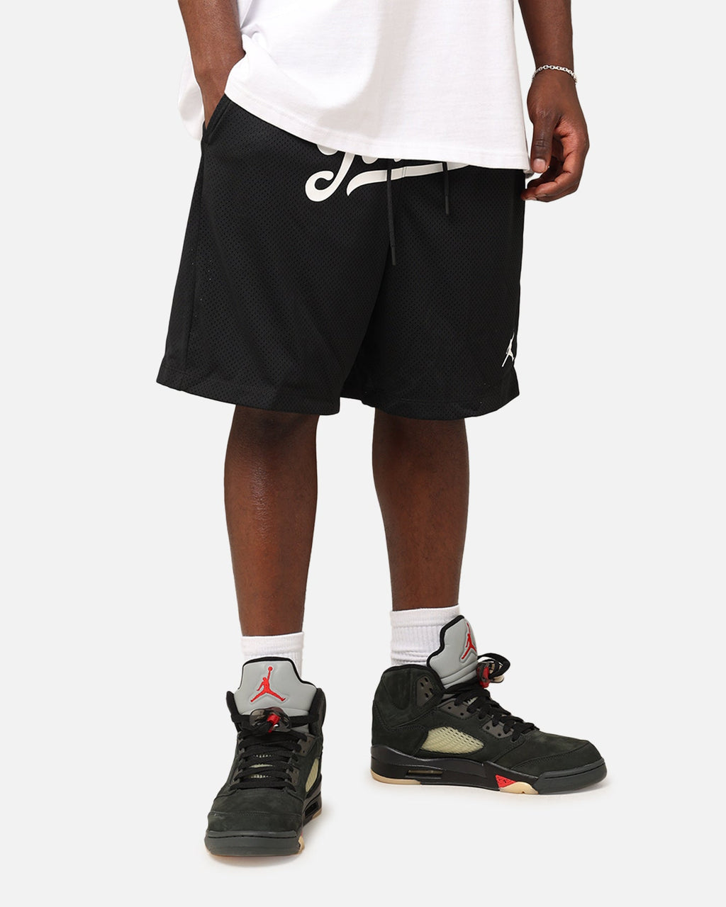 HOT Products Jordan Flight MVP Statement Mesh Shorts Black/White