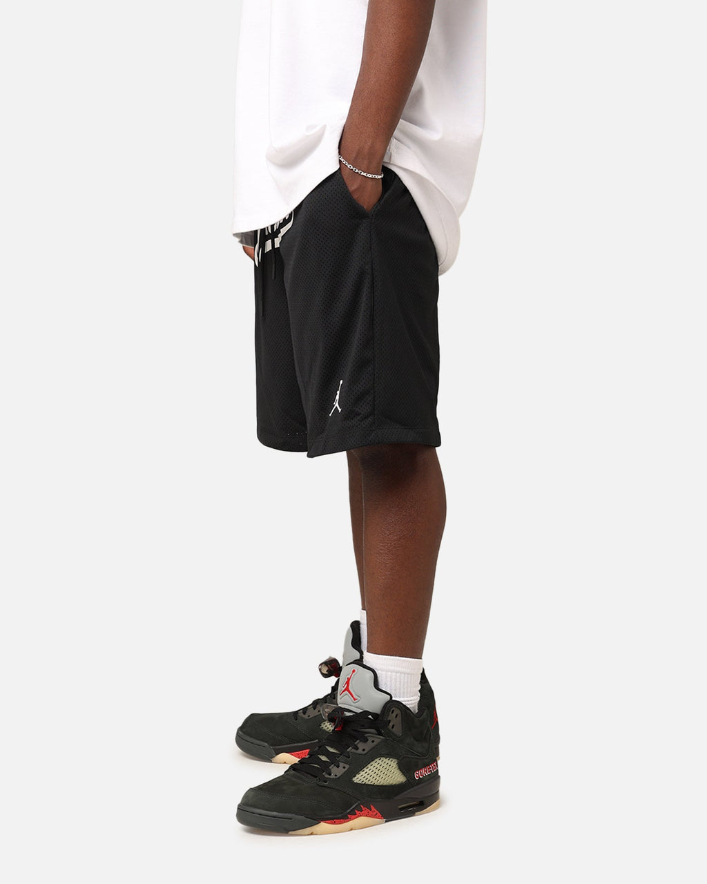 HOT Products Jordan Flight MVP Statement Mesh Shorts Black/White