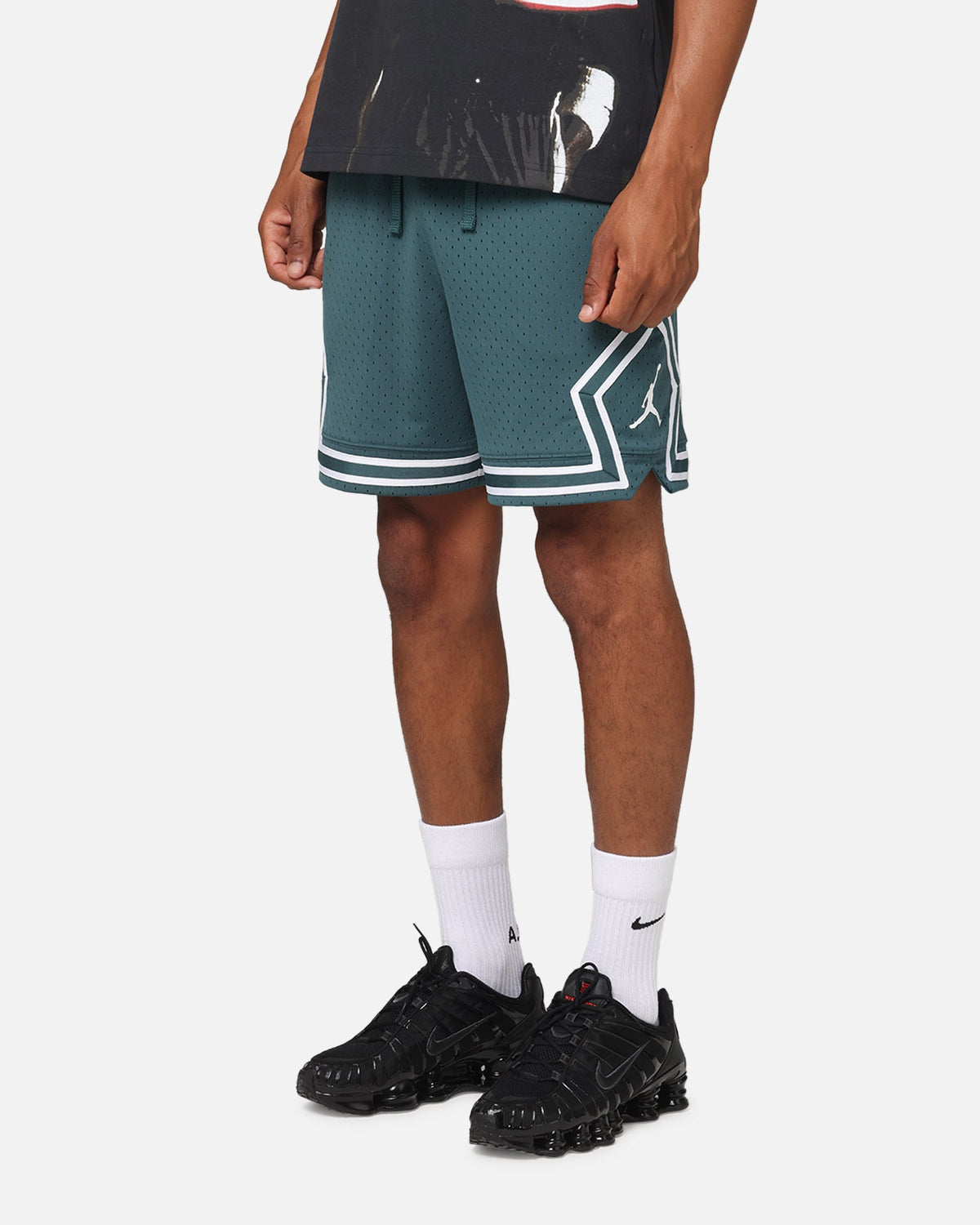 HOT Products Jordan Dri-Fit Sport Diamond Shorts Oxidized Green/White