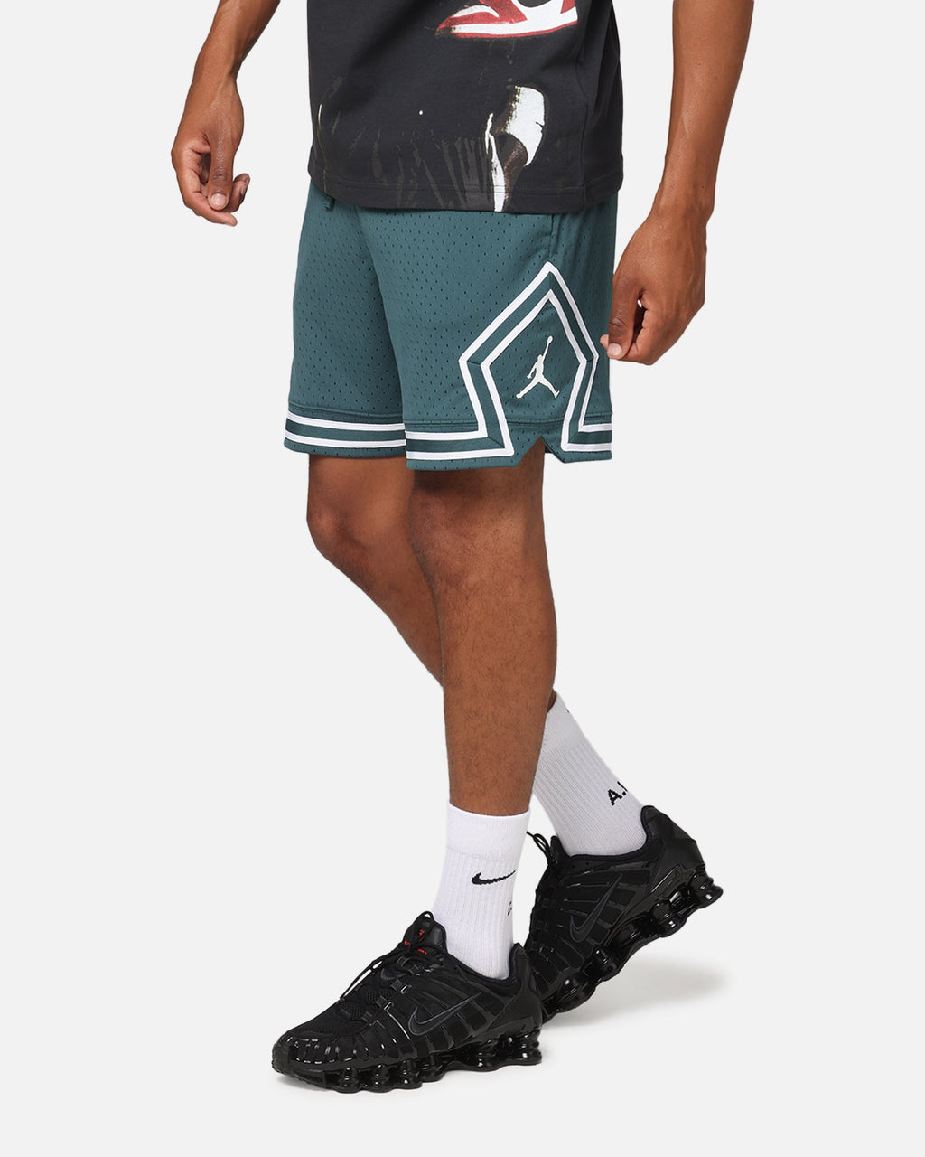 HOT Products Jordan Dri-Fit Sport Diamond Shorts Oxidized Green/White