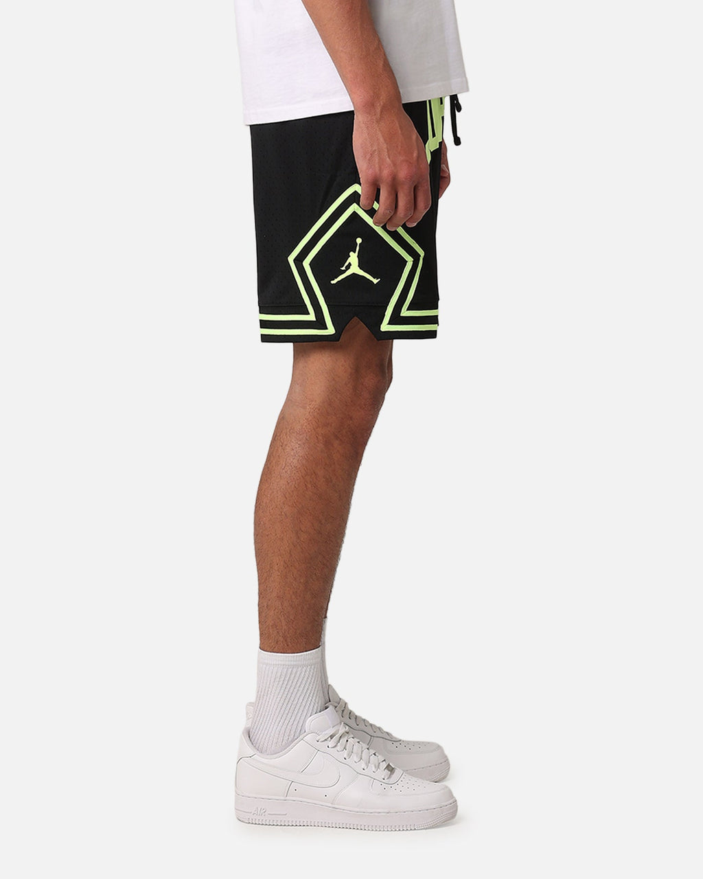 HOT Products Jordan Dri-FIT Sport Diamond Shorts Black/Volt Glow