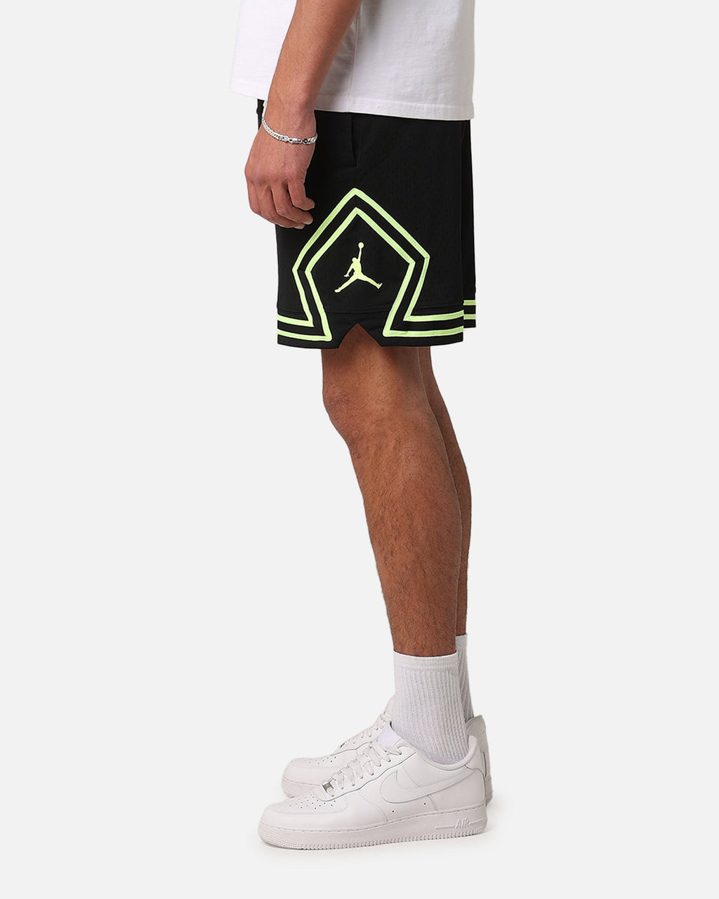 HOT Products Jordan Dri-FIT Sport Diamond Shorts Black/Volt Glow