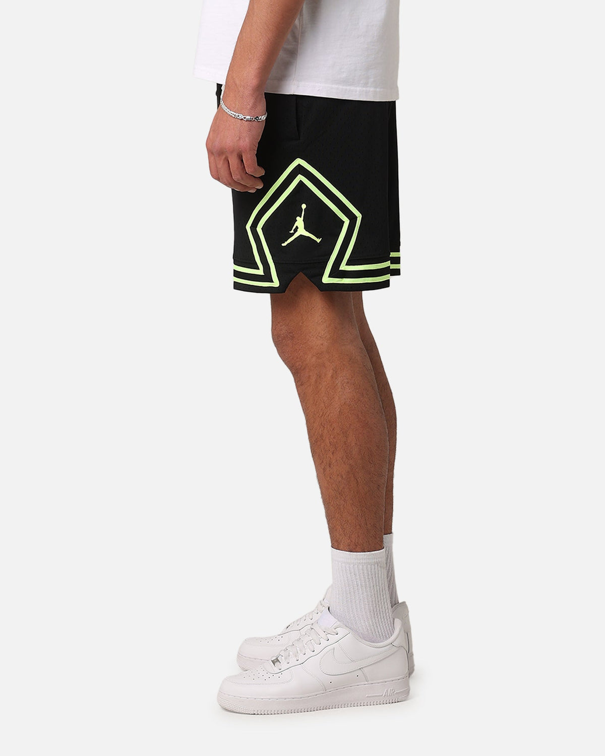 HOT Products Jordan Dri-FIT Sport Diamond Shorts Black/Volt Glow