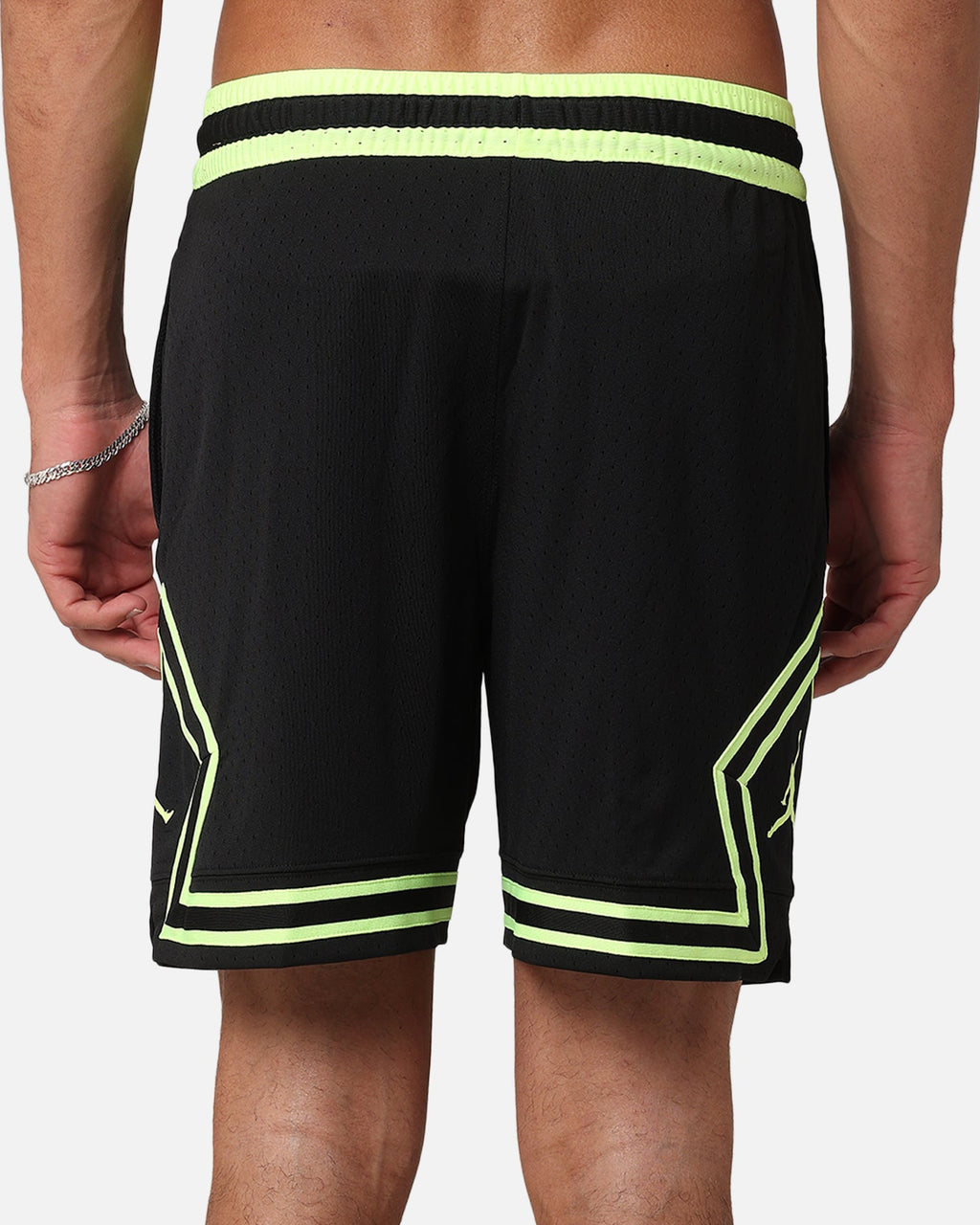 HOT Products Jordan Dri-FIT Sport Diamond Shorts Black/Volt Glow