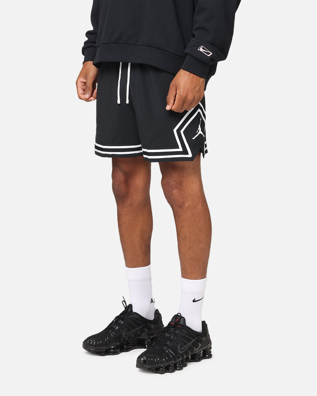 HOT Products Jordan Jumpman Dri-Fit Woven Diamond Shorts Black/White/White