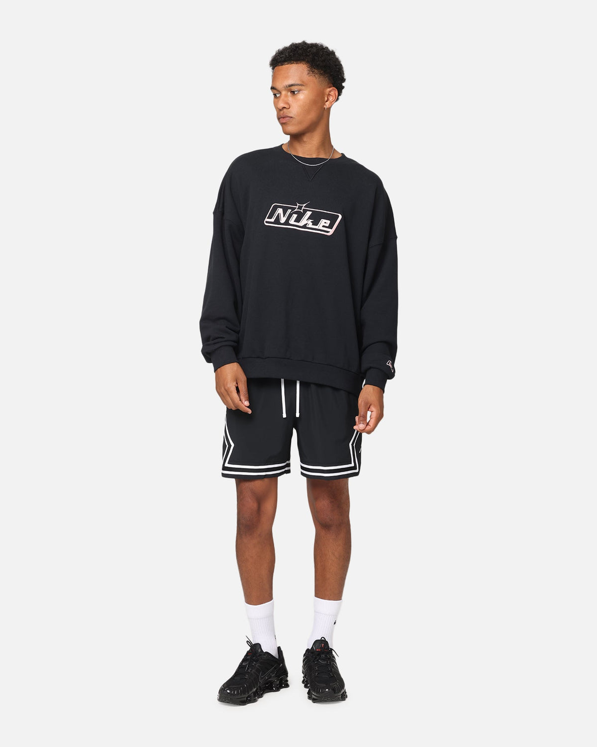 HOT Products Jordan Jumpman Dri-Fit Woven Diamond Shorts Black/White/White