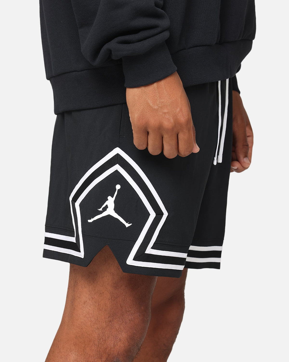 HOT Products Jordan Jumpman Dri-Fit Woven Diamond Shorts Black/White/White