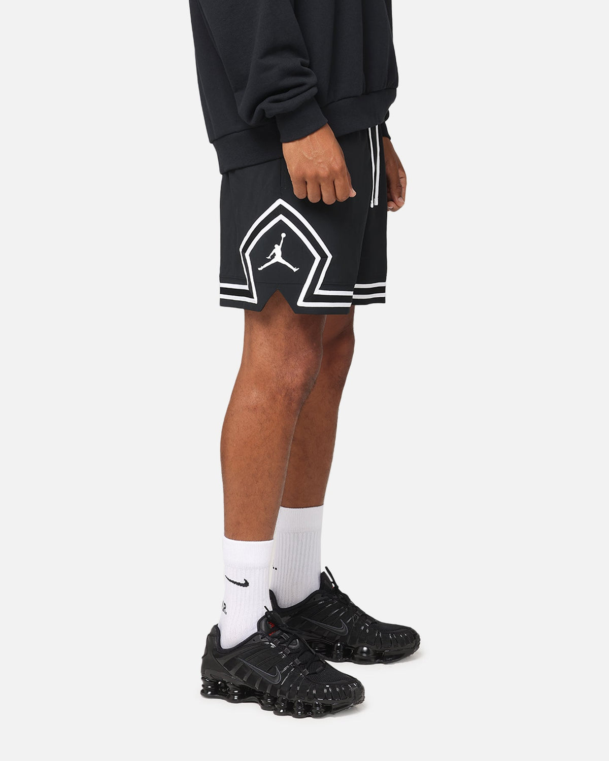 HOT Products Jordan Jumpman Dri-Fit Woven Diamond Shorts Black/White/White
