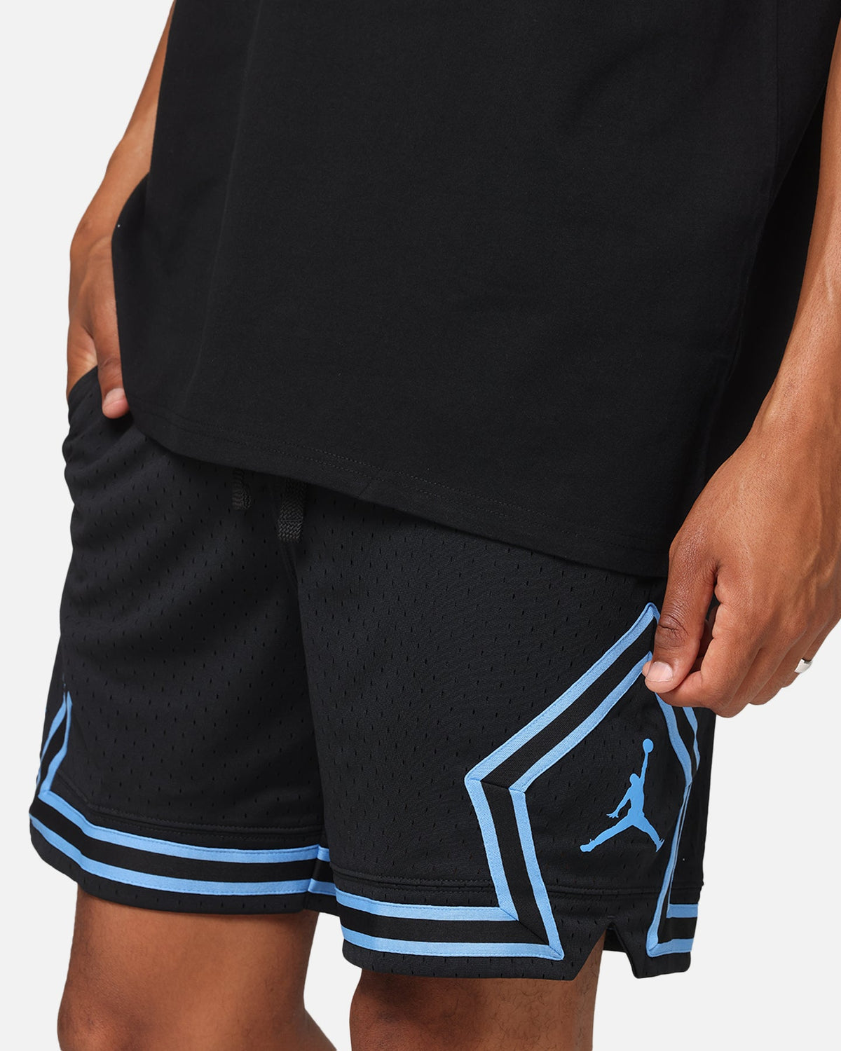 HOT Products Jordan Dri-FIT Sport Diamond Shorts Black/Blue