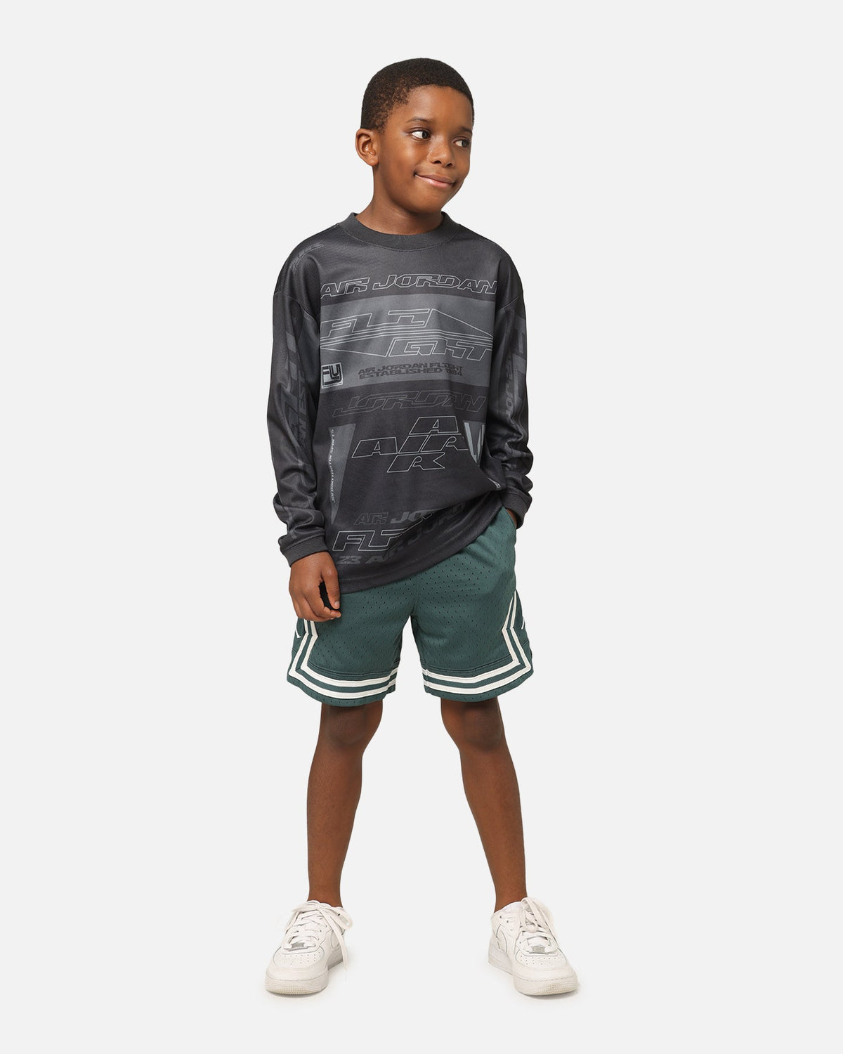 HOT Products Jordan Kids' Dri-FIT Diamond Shorts Oxidized Green