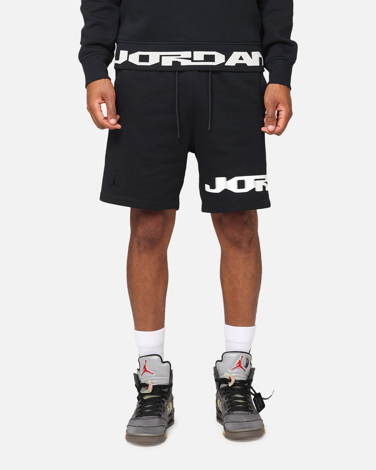 HOT Products Jordan Jumpman MVP Fleece Shorts Black/Sail
