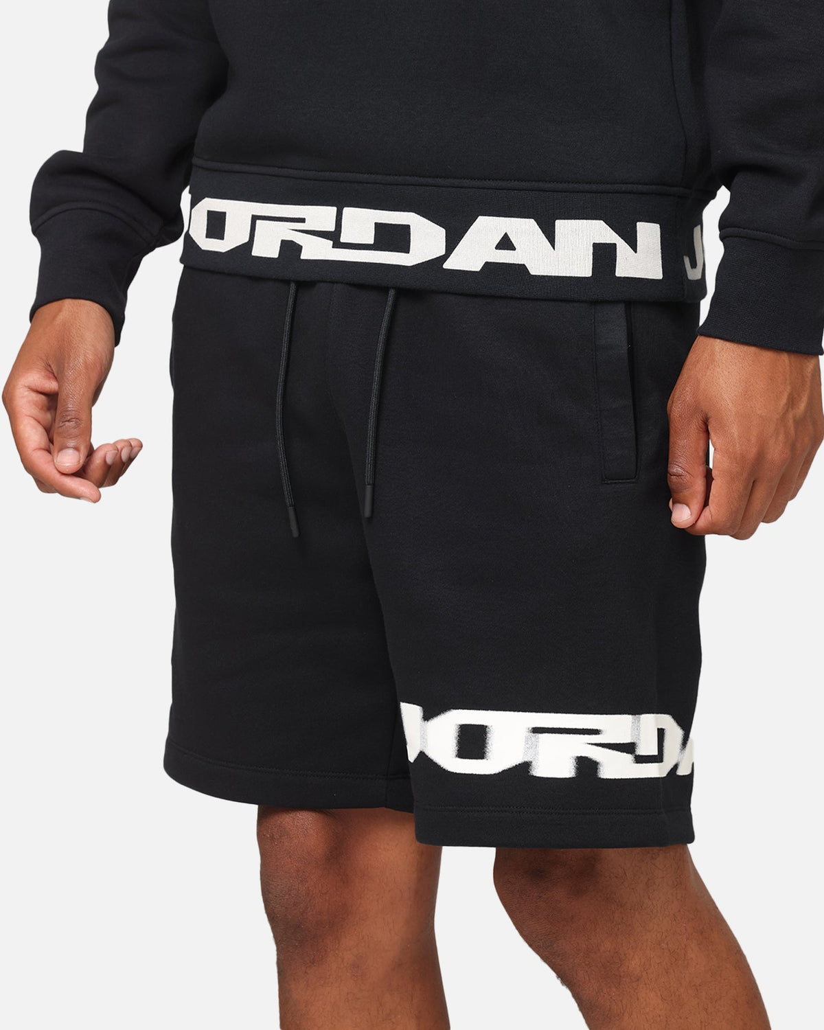 HOT Products Jordan Jumpman MVP Fleece Shorts Black/Sail