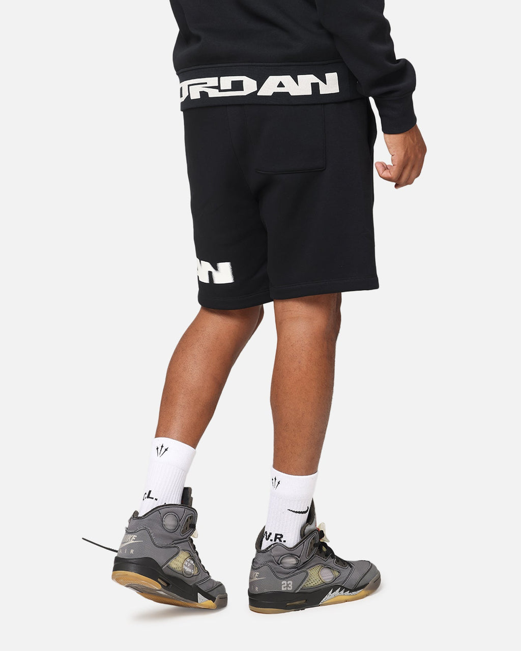 HOT Products Jordan Jumpman MVP Fleece Shorts Black/Sail