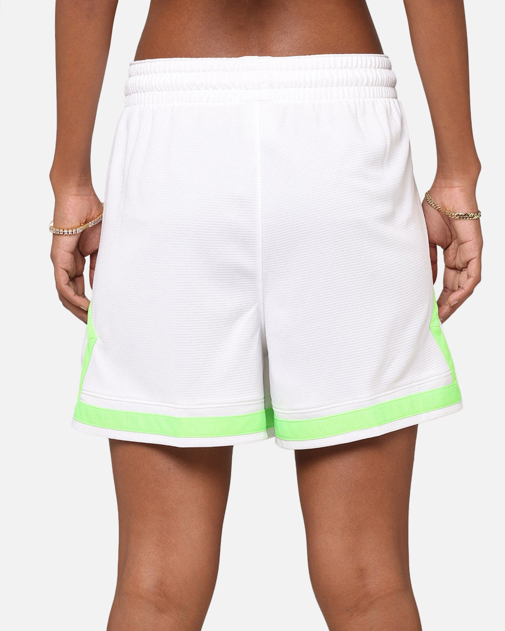 HOT Products Jordan Women's Dr-FIT 4" Sport Diamond Shorts White/White/Green