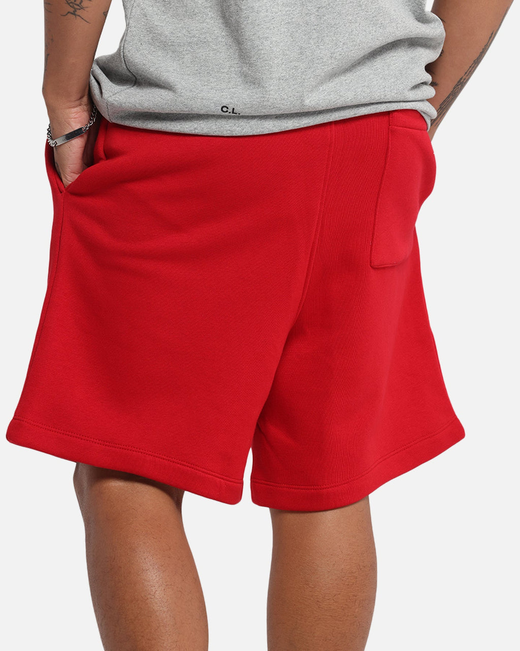 HOT Products Jordan Brooklyn Fleece Shorts Gym Red/White