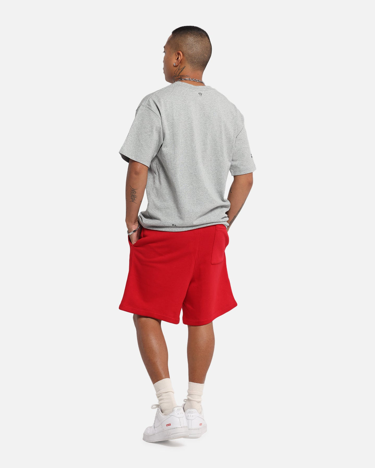 HOT Products Jordan Brooklyn Fleece Shorts Gym Red/White