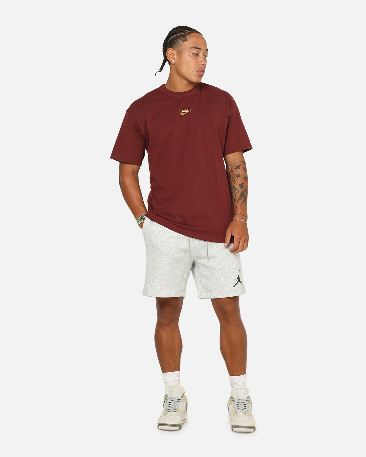 HOT Products Jordan Jumpman Fleece Shorts Grey Heather/Black