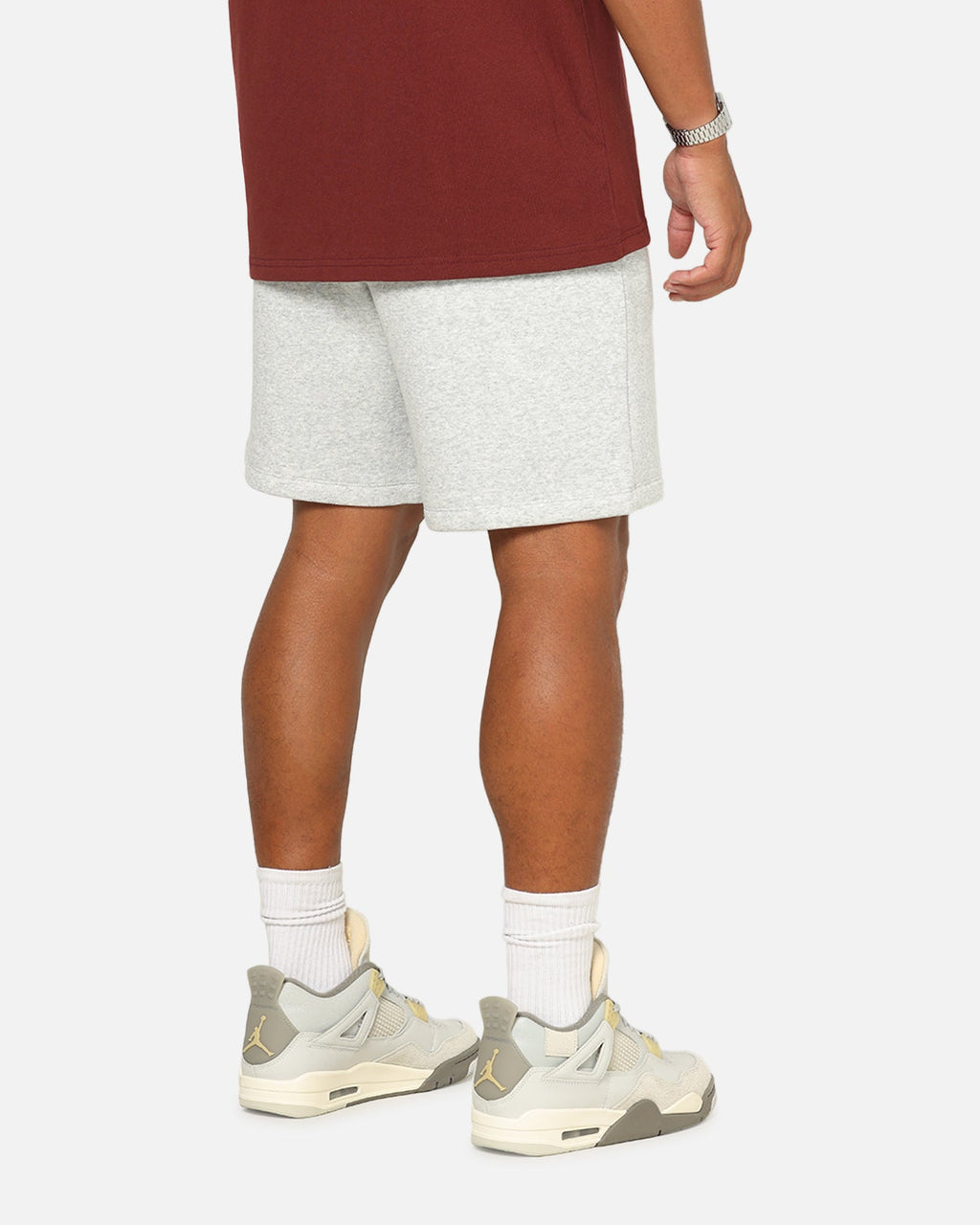 HOT Products Jordan Jumpman Fleece Shorts Grey Heather/Black