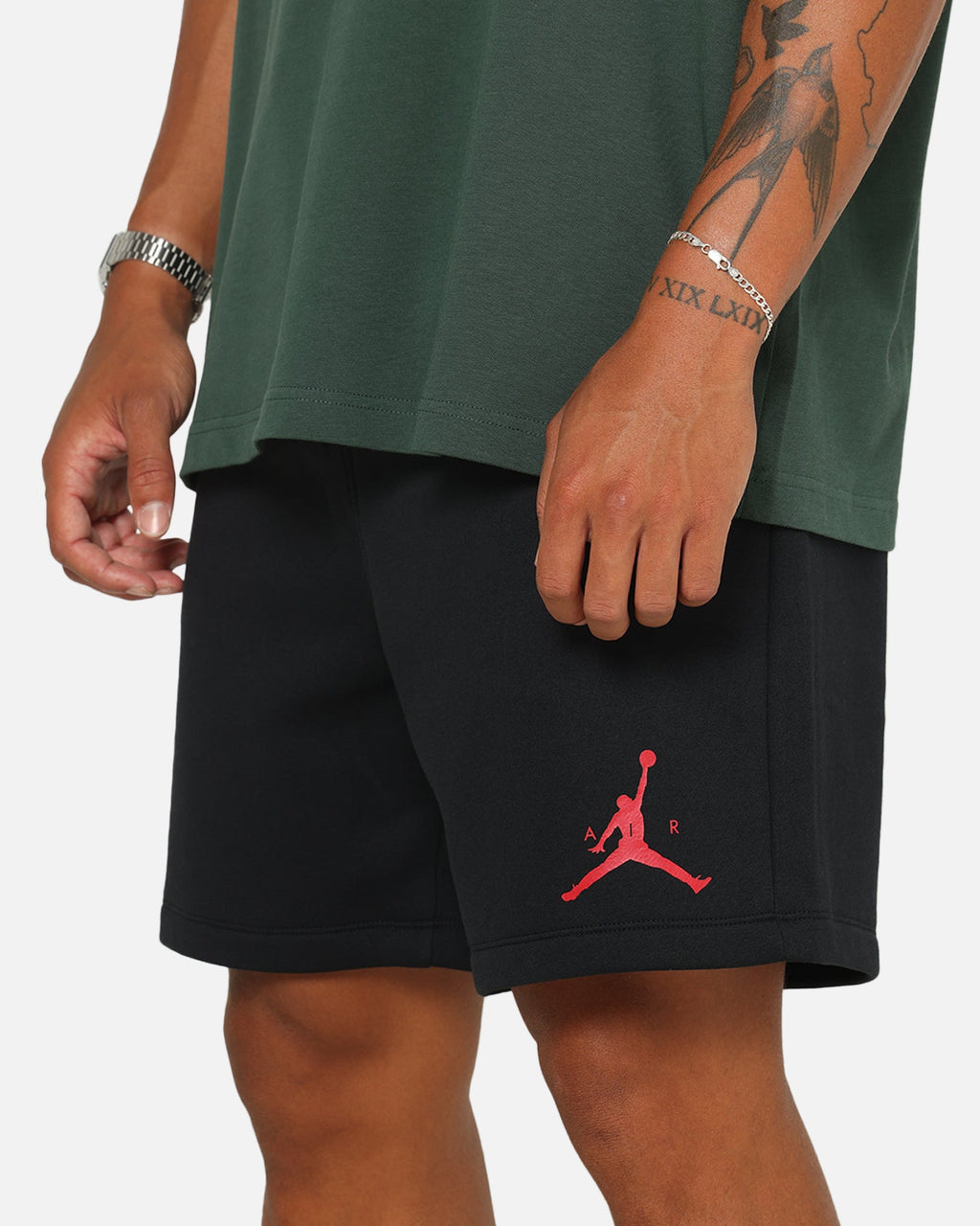 HOT Products Jordan Jumpman Fleece Shorts Black/Red